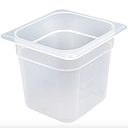 Recipiente 1/6 polipropileno 2.2lts. translucido - Cambro China