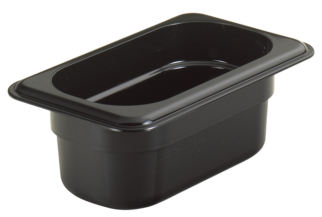 Recipiente 1/9 policarbonato 16oz negro - Cambro