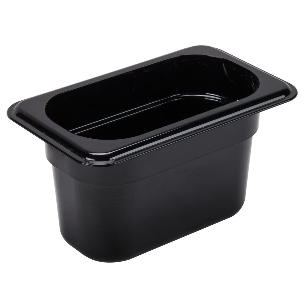Recipiente 1/9 policarbonato 24 oz negro - Cambro