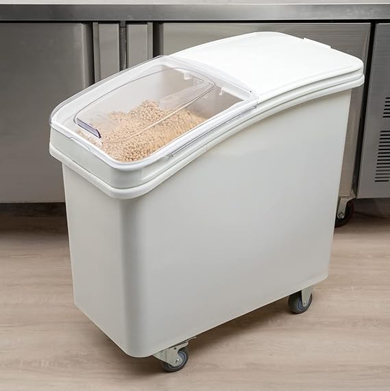 Carro almacenar ingredientes tapa deslizable 102lts. 42 x 75x 71cm blanco - Cambro India