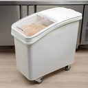Carro almacenar ingredientes tapa deslizable 102lts. 42 x 75x 71cm blanco Cambro