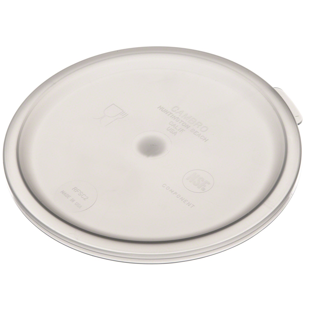 Tapa redonda para recipientes de 1.9 y 3.8lts de polietileno - Cambro