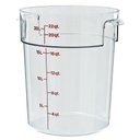 Recipiente redondo 20.8lts. policarbonato transparente - Cambro USA