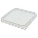 Tapa para los recipientes cuadrados 1.9 y 3.8lt translucido - Cambro USA