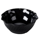 Plato hondo remolino 13oz policarbonato negro - Cambro USA