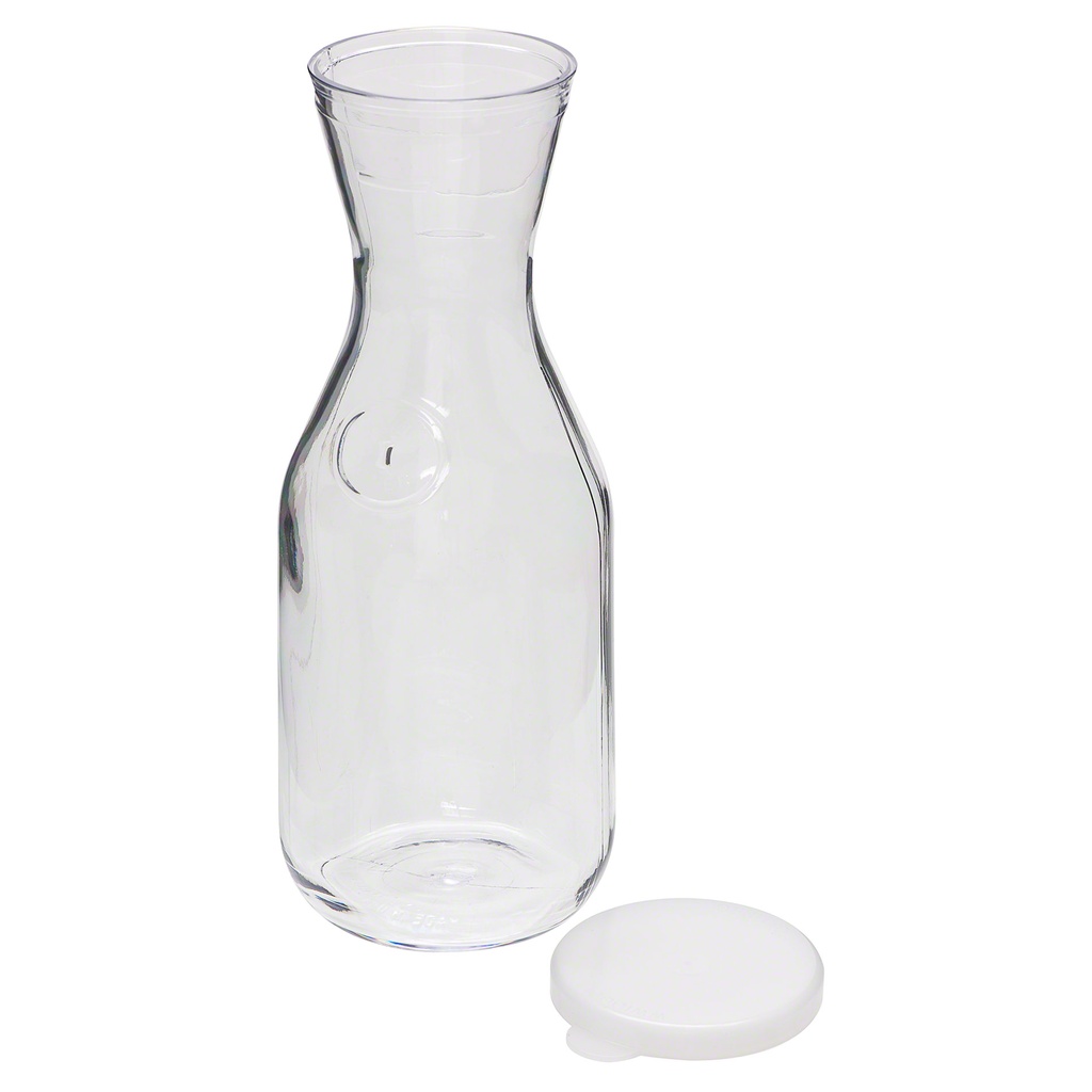Garrafa con tapa plana para bebidas 1lt transparente - Cambro USA