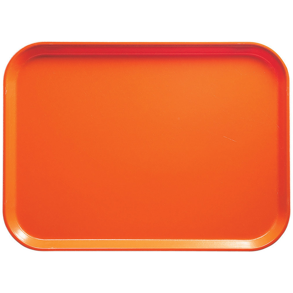 Bandeja fibra vidrio rectangular 38 x 51.5 cm naranja - Cambro