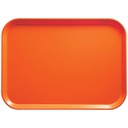 Bandeja fibra vidrio rectangular 38 x 51.5 cm naranja - Cambro China