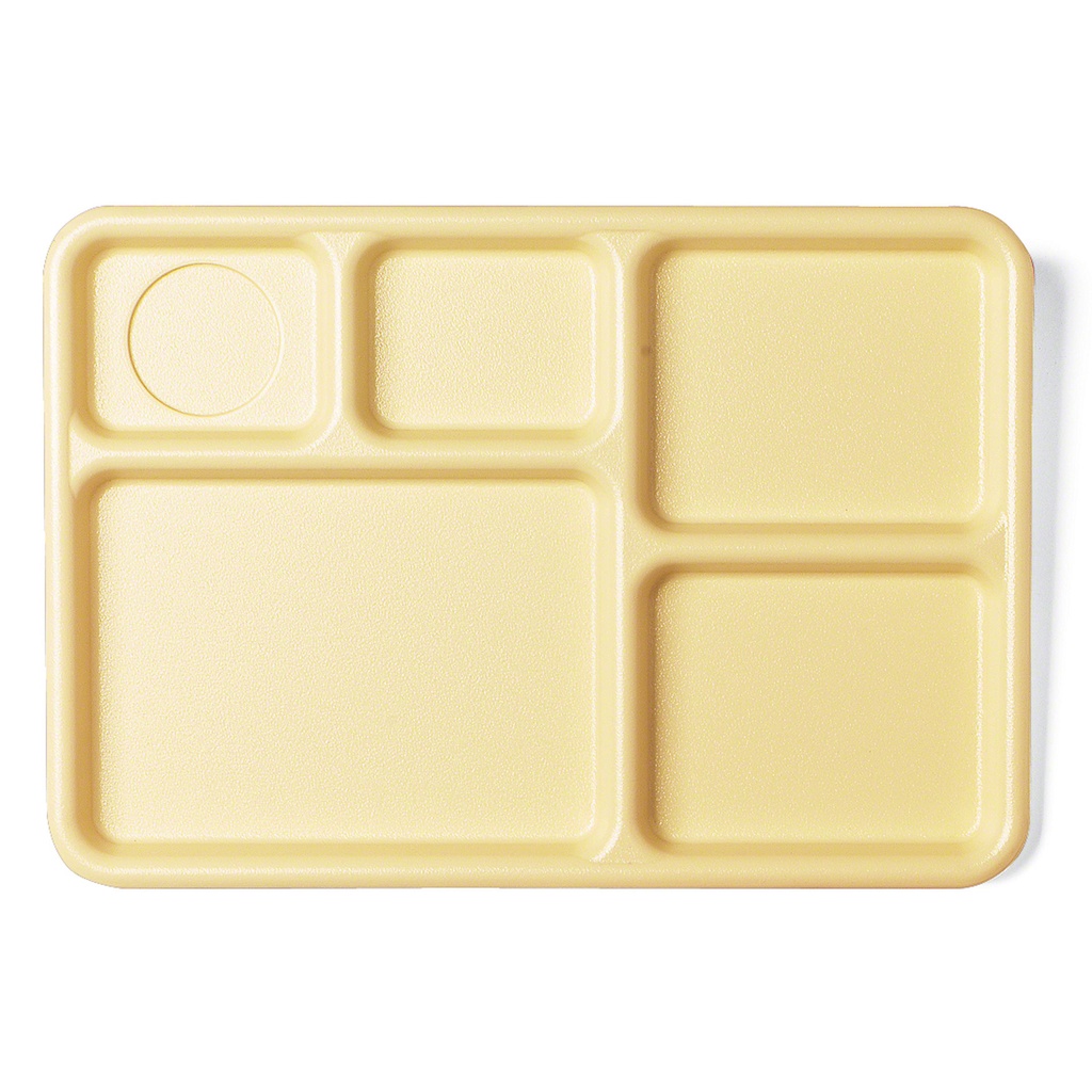 Bandeja servicio 5 compart 25.4 x 36.8cm policarb beige Cambro