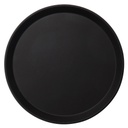 Bandeja fibra vidrio redonda antideslizante 28cm negra Cambro