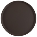 Bandeja fibra vidrio redonda antideslizante 28cm bronceado - Cambro USA