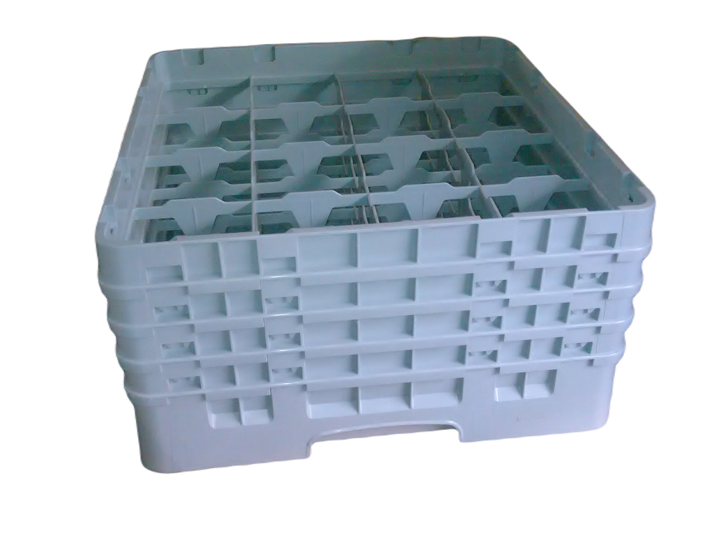Cesta 16 compart vasos y copas de 21.6 alto x 11 ancho - Cambro China