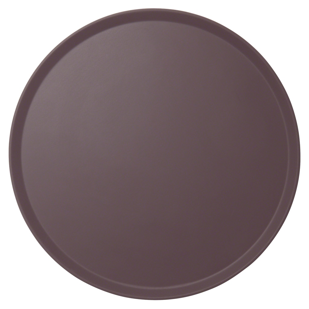 Bandeja fibra vidrio redonda antideslizante 49.5cm bronceado - Cambro USA