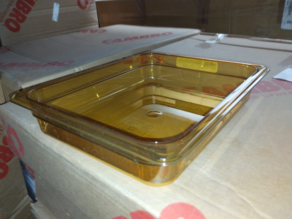 Recipiente H-Pan ámbar 1/2 altas temperaturas - Cambro USA