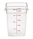 [22SFSCW135] Recipiente cuadrado 20.8lts policarbonato transparente - Cambro