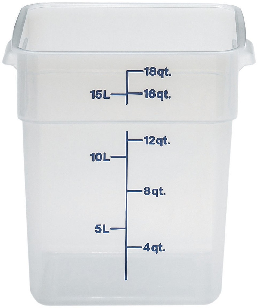 Recipiente cuadrado 20.8lts. polipropileno - Cambro USA