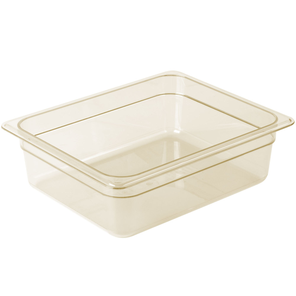 Recipiente H-Pan ámbar 1/2 altas temperaturas - Cambro