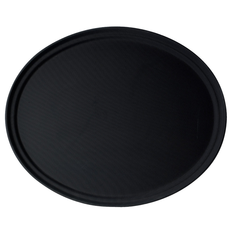Bandeja fibra vidrio ovalada antideslizante 73.5 x 60 cm negro - Cambro USA