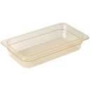 Recipiente 1/3 h pan 2.4lts. altas temperaturas ambar - Cambro