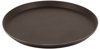 Bandeja antideslizante redonda en fibra de vidrio 23 cm bronceado - Cambro USA