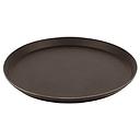 Bandeja antideslizante redonda en fibra de vidrio 23 cm bronceado - Cambro