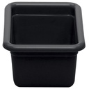 Recipiente utensilios 23 x 30 x 13 polietileno negro - Cambro USA