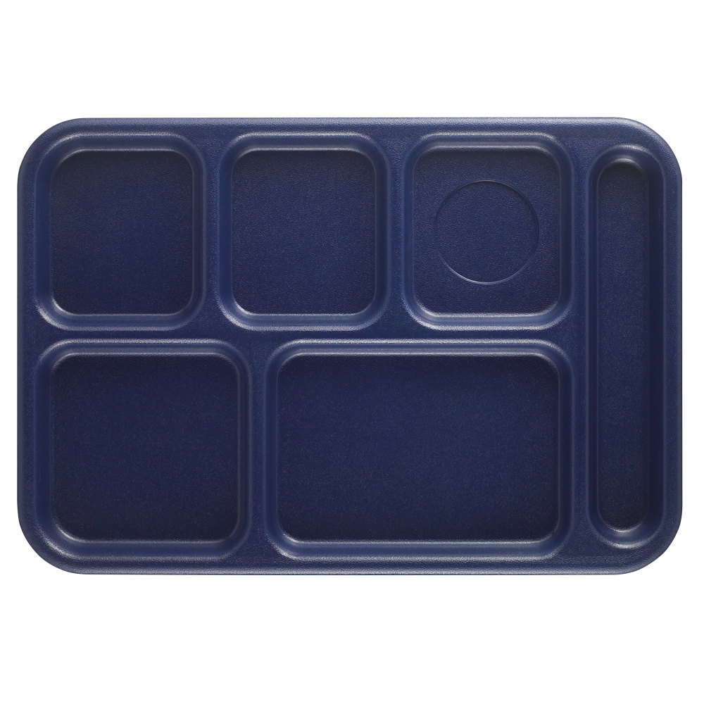Bandeja 6 compartimentos 27 x 35 cm azul - Cambro