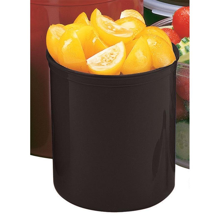 Tarro con tapa almacenar alimentos 1.1lts. negro - Cambro