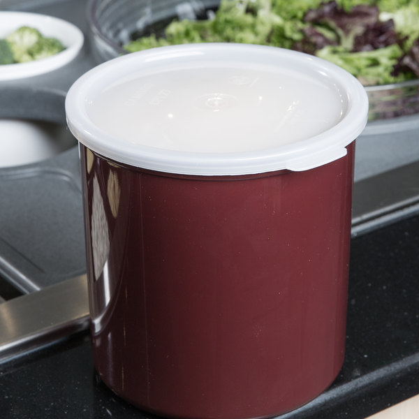 Tarro con tapa para almacenar alimentos 2.4lts castaño - Cambro