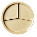 Plato 3 compartimentos 24.1 cm borde delgado beige - Cambro USA