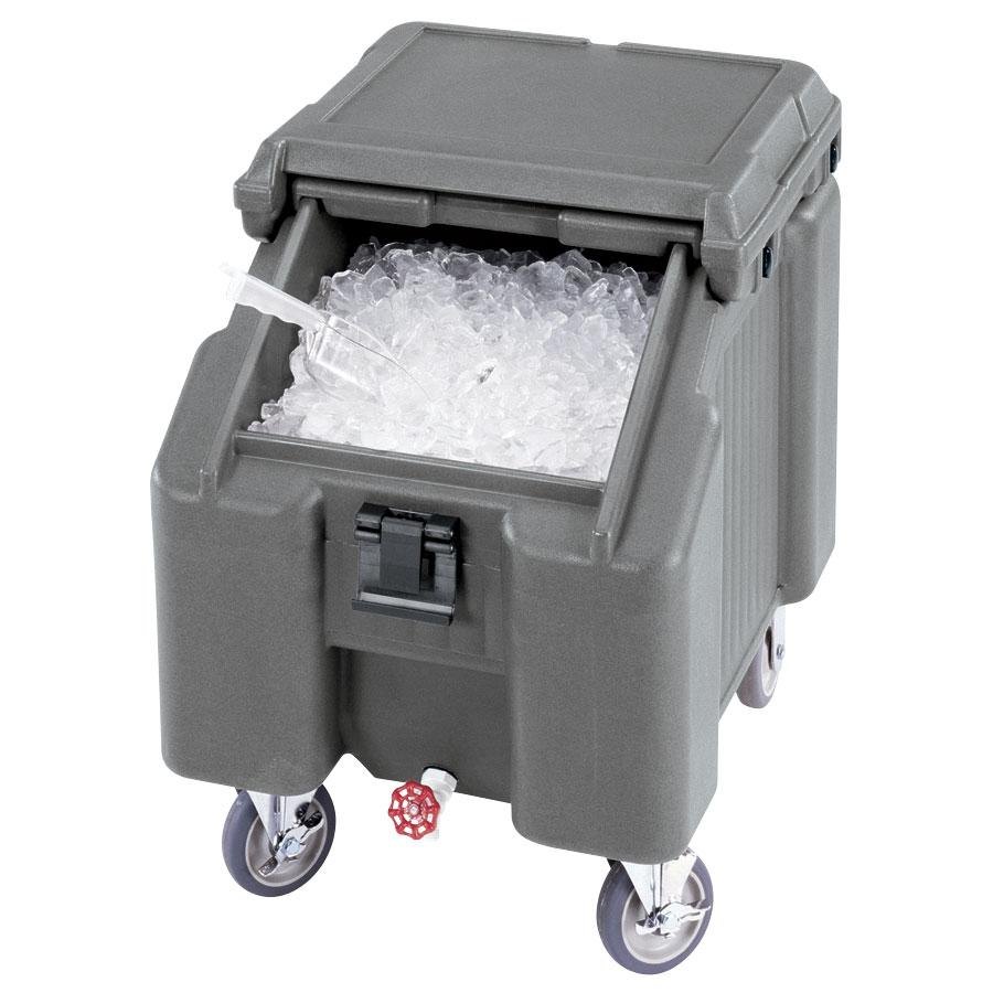 Carro hielo tapa deslizable cap. 46 kg 57 x 77 x 73cm gris granito - Cambro