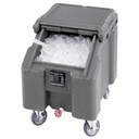 Carro hielo tapa deslizable cap. 46 kg 57 x 77 x 73cm gris granito - Cambro