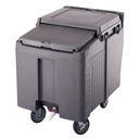 Carro hielo tapa deslizable cap. 57 kg 58.5 x 80 x 74.5cm gris - Cambro USA