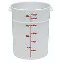 Recipiente redondo 20.8lts. polietileno blanco - Cambro USA