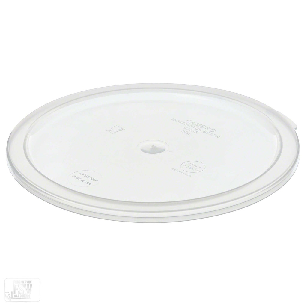 Tapa redonda para recipientes de 5.7 y 7.6lts de polietileno - Cambro USA