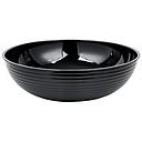 Ensaladera acanalada redonda 19.1lts. policarbonato negro Cambro