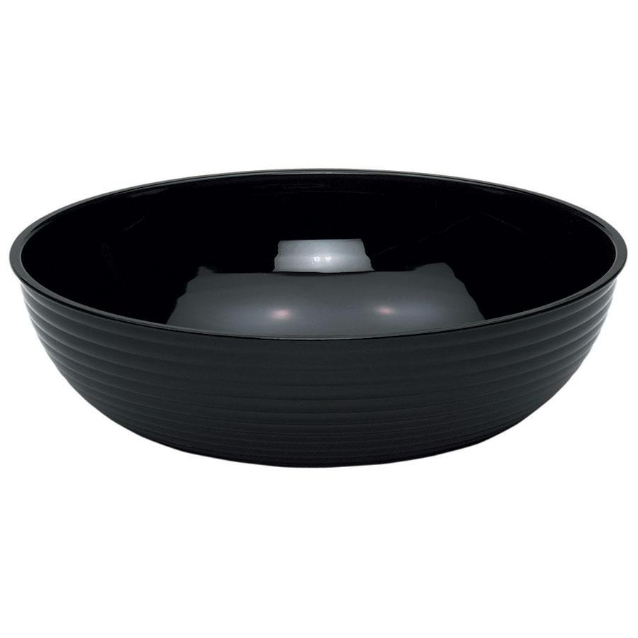 Ensaladera acanalada redonda 19oz (564ml) policarbonato negro - Cambro USA