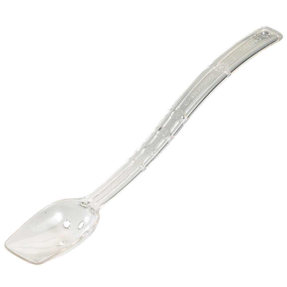 Cuchara perforada para ensalada 25.5cm policarbonato transparente Cambro