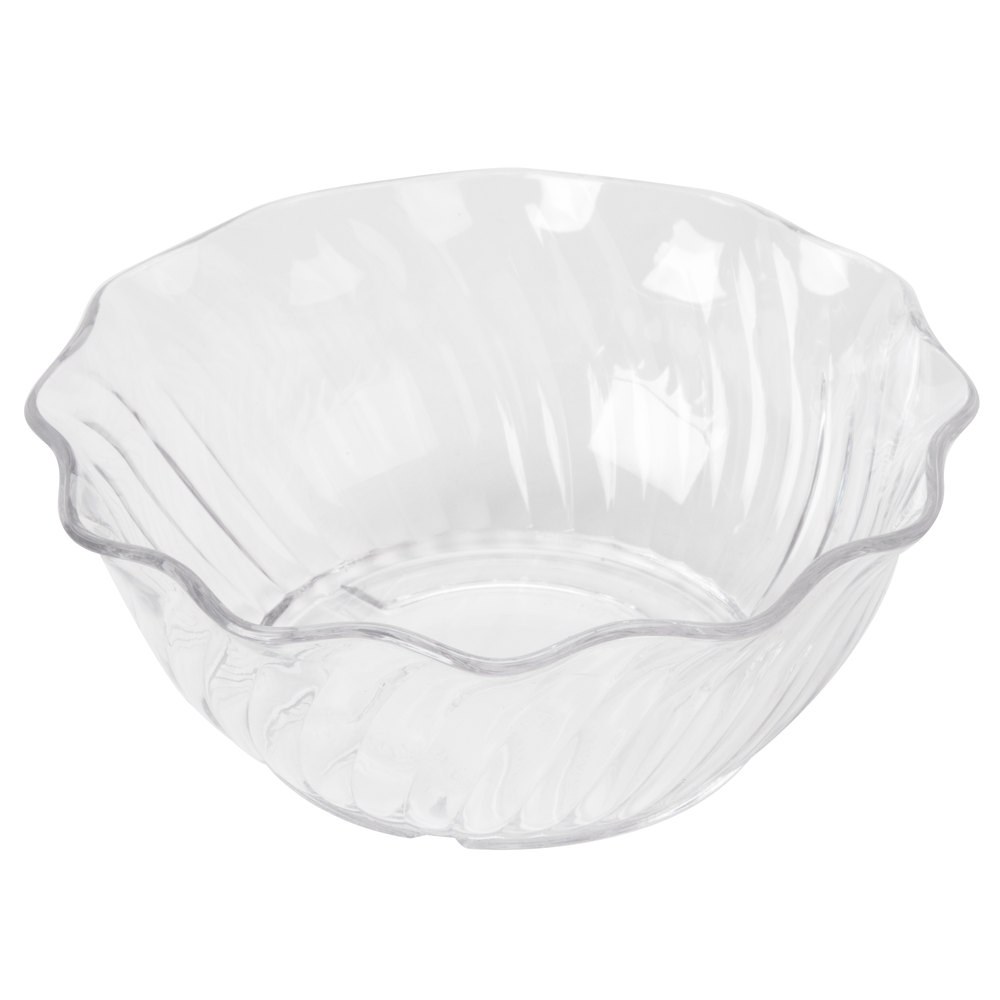 Plato hondo remolino 13 oz policarbonato transparente - Cambro USA