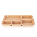 Bandeja 5 compartimiento policarbonato beige - Cambro USA