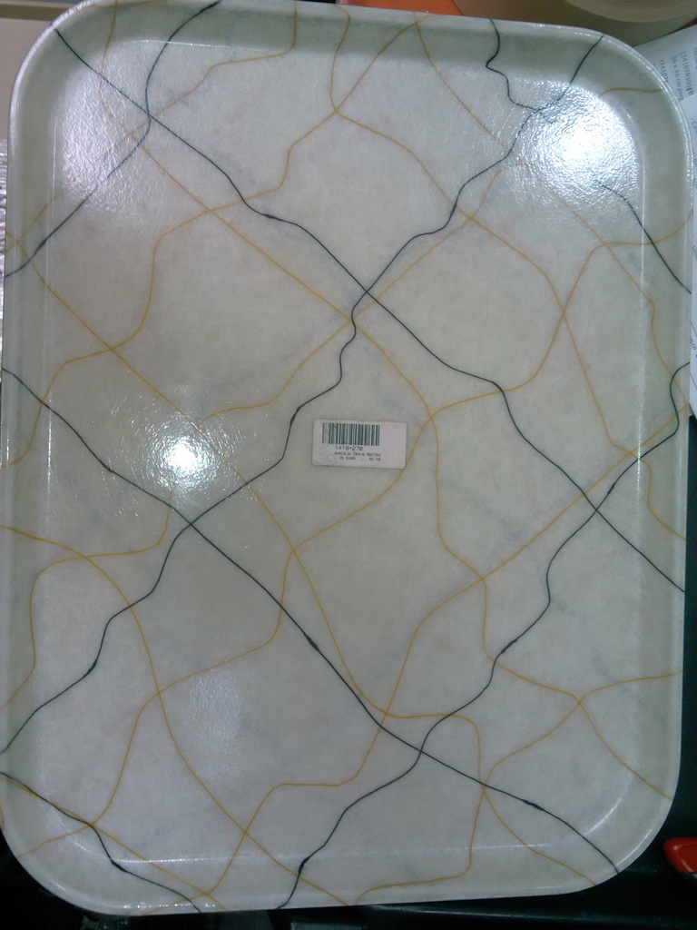 Bandeja fibra vidrio rectangular 36x46cm remolino (Outlet) - Cambro