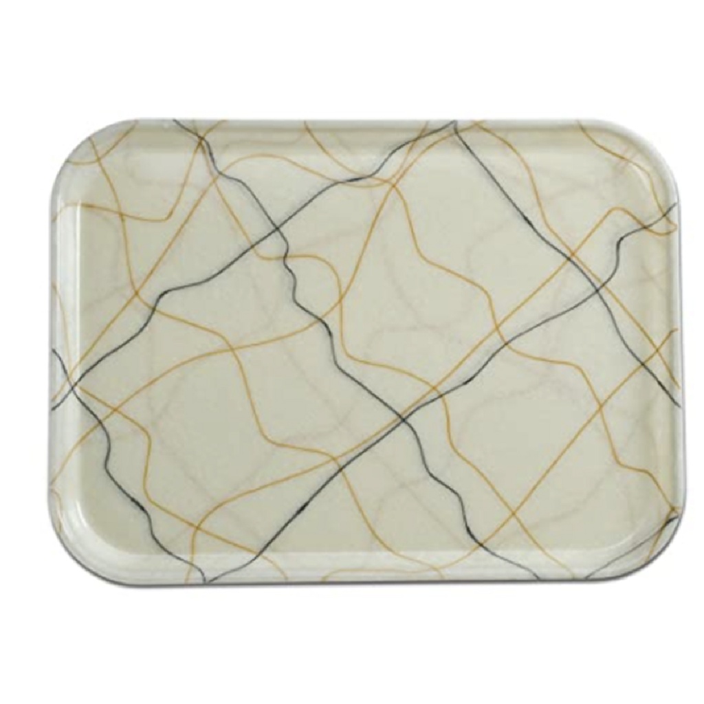 Bandeja fibra vidrio rectangular 36x46cm remolino (Outlet) - Cambro