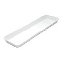 Bandeja fibra vidrio exhibición 16.7 x 76.2 x 5.1cm blanco - Cambro USA