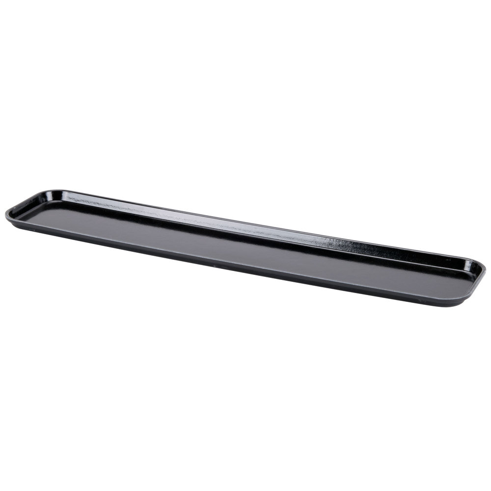 Bandeja fibra vidrio exhibición 16.4 x 76.2 x 1.9 cm negro - Cambro USA