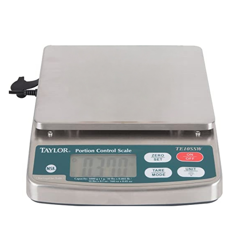 Balanza digital control porción 10 lbs resistente a la humedad - Taylor Precision