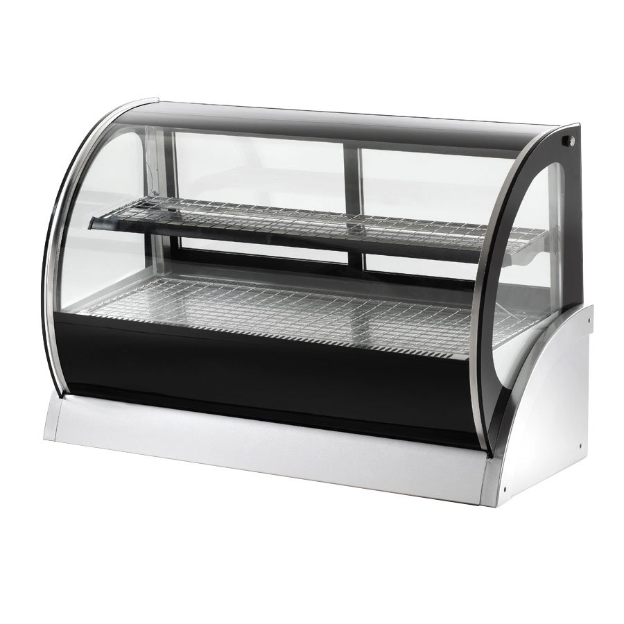 Vitrina refrigerada para exhibición con vidrio curvo, 36" de frente - Vollrath
