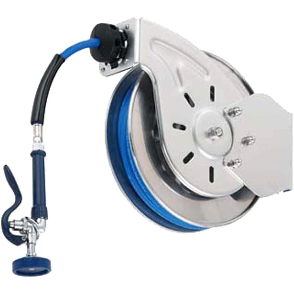 Manguera retráctil carrete 10.7 mts con valvula - T&S