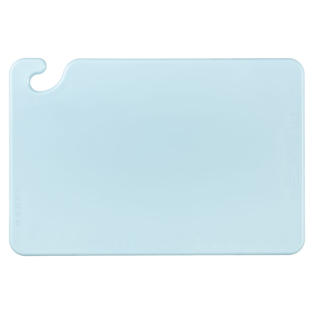 Tabla azul corte 12" x 18" x 1/2" gancho para colgar - San Jamar