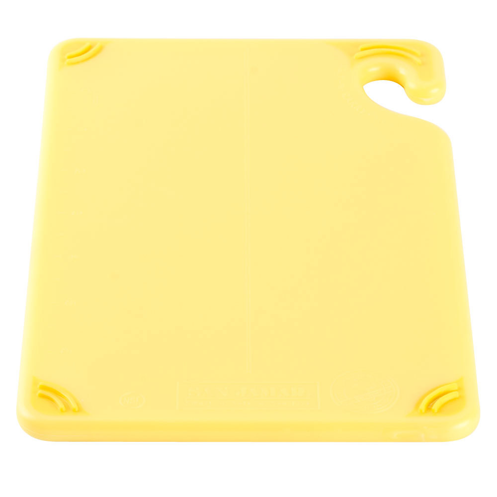 Tabla amarilla corte con antideslizante 15&quot; x 20&quot; x 1/2&quot; - San Jamar