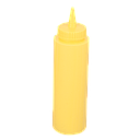Dispensador salsa  12 oz para apretar color amarillo - Browne
